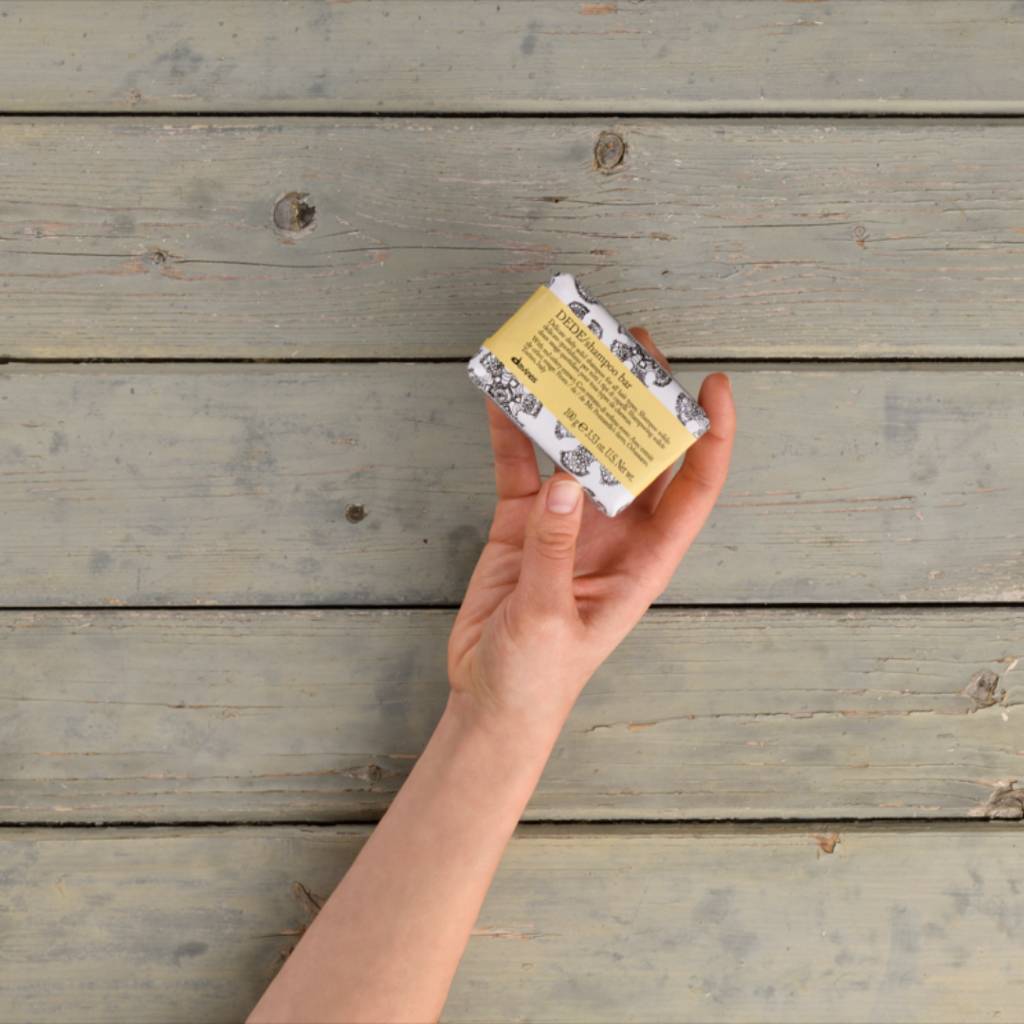 Davines DEDE Shampoo Bar & Case: Delicate Daily Solid Shampoo for All Hair Types