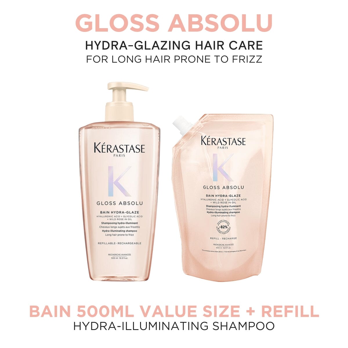 Kérastase Gloss Absolu Hydra-Illuminating Shampoo Refill Duo 500ml